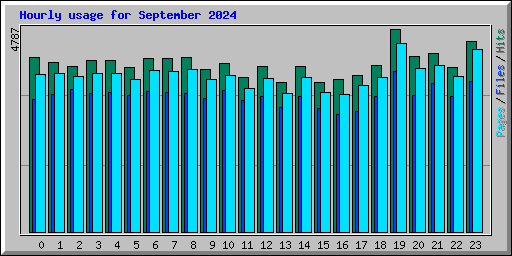 Hourly usage for September 2024
